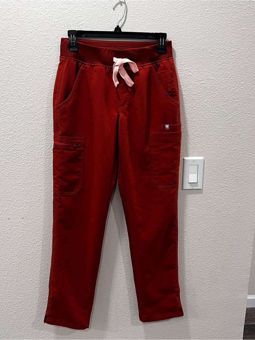 Figs High Waisted Zamora Jogger Scrub Pants Size XS Spice Cider Medical Nurse